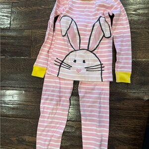 Hanna Andersson Striped Bunny Kids Pajamas